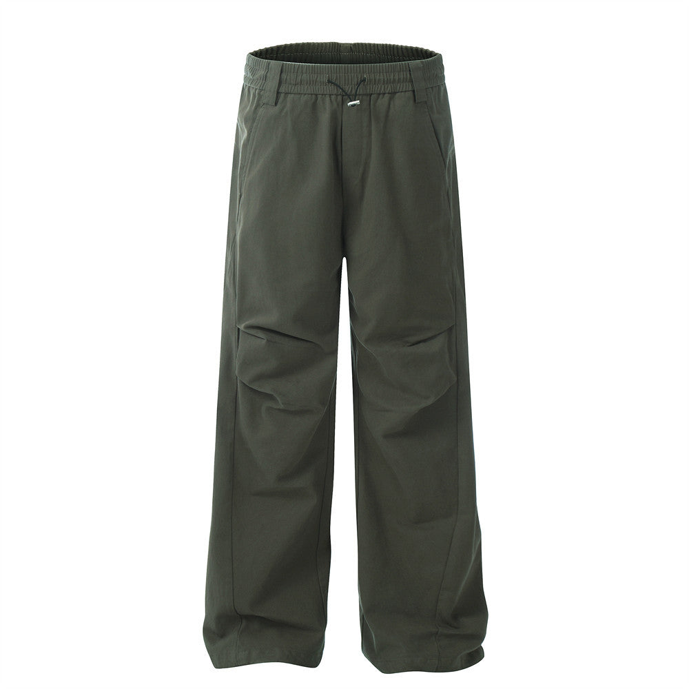 American Pleated Straight Cargo Pants Casual Pants