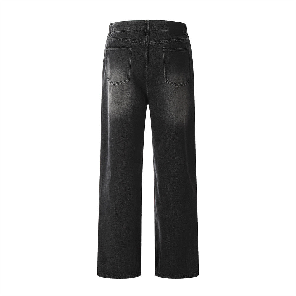 Casual Straight Pants Men's Wide Leg Pants