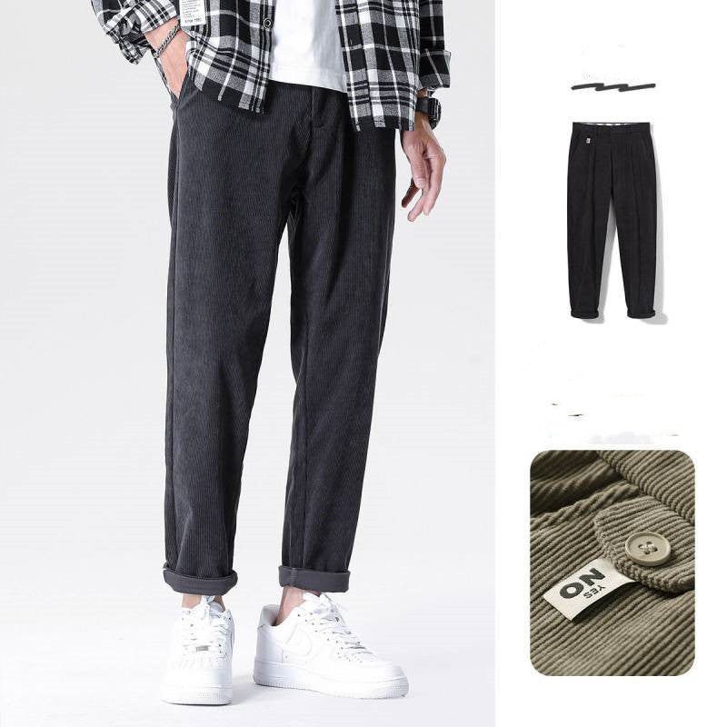 Corduroy Pants Men's Spring And Autumn Nine-point Casual Pants Men's Pants