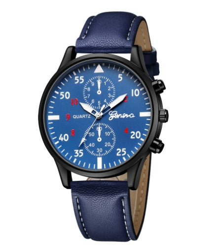 Men’s Retro Analog Quartz Watch – Leather Band Sport & Business Style