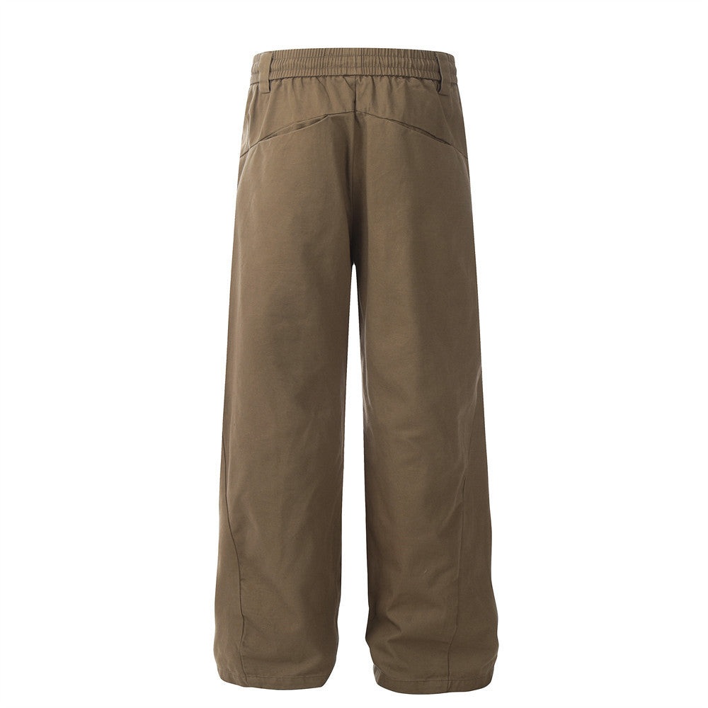 American Pleated Straight Cargo Pants Casual Pants