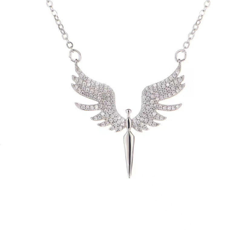 Titanium Steel Angel Wings Creative Wing Necklace