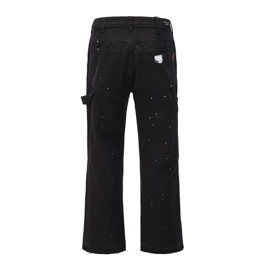 Cargo Pants Retrofit Style Inkjet Flared Pants