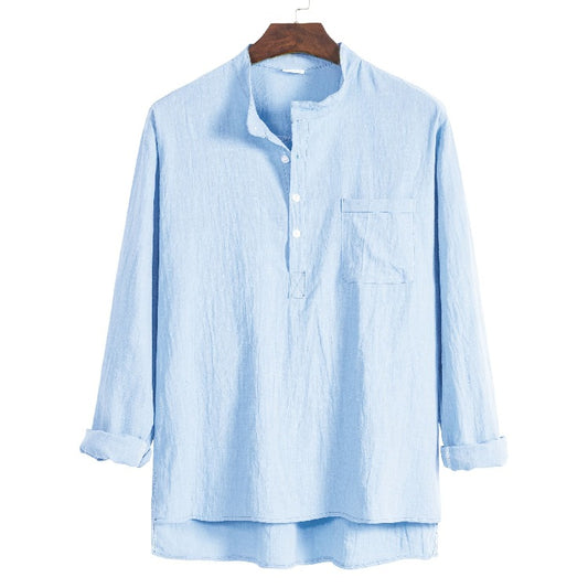 Half-open POLO Shirt Casual Men's Shirt