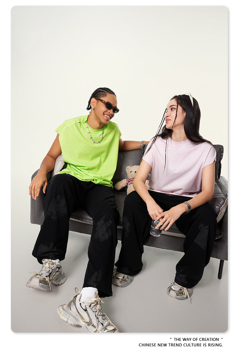 Mud Dyed Niche Youth Pants Casual Pants