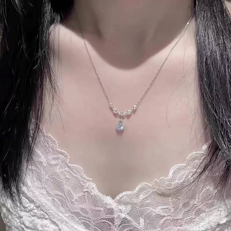 New Fishermans Tears Necklace For Women Ultra-Shimmering Light Luxury