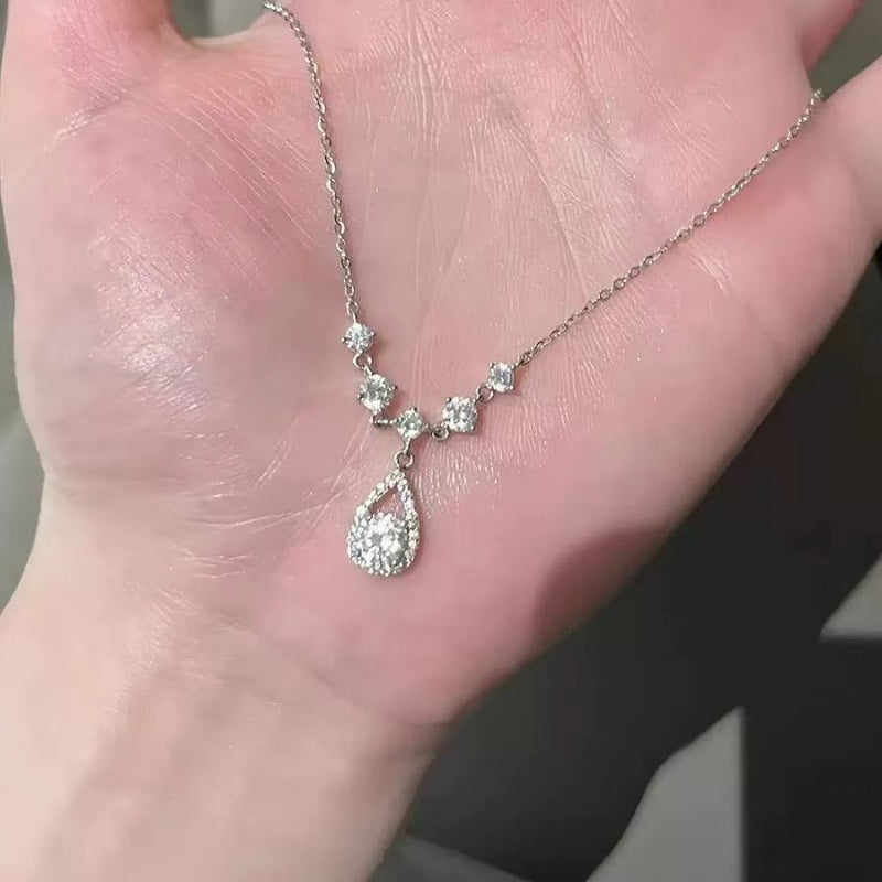 New Fishermans Tears Necklace For Women Ultra-Shimmering Light Luxury