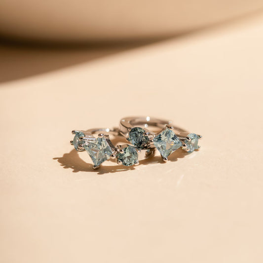 Bestselling New Arrival Starry Small Zircon Earrings, Elegant Fashion Inlaid Hoop Ear Clips for women