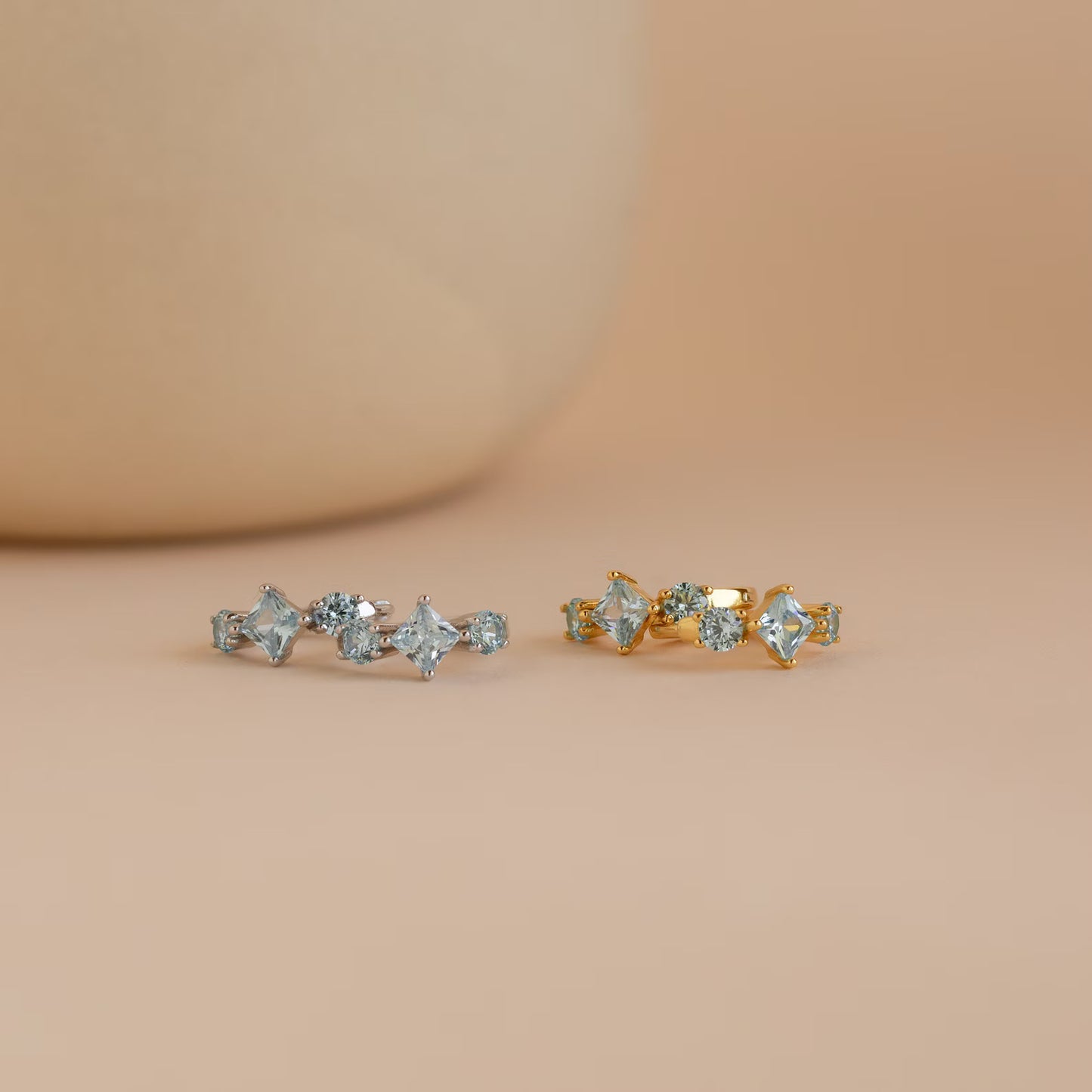 Bestselling New Arrival Starry Small Zircon Earrings, Elegant Fashion Inlaid Hoop Ear Clips for women