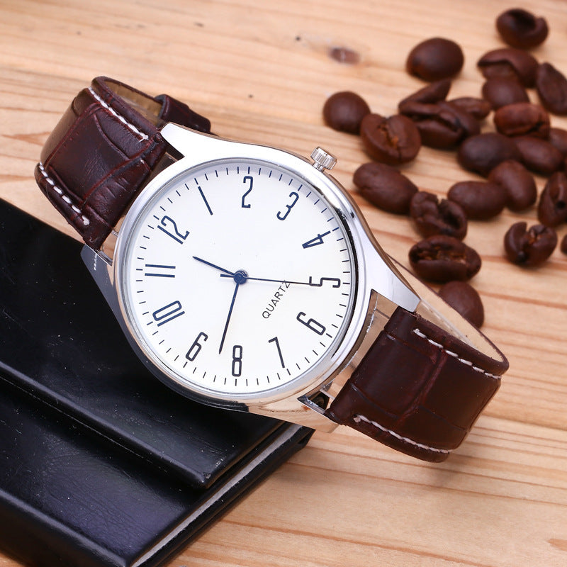Fashion Twelve Digital Face Maker Quartz Watch Men