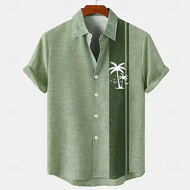 Retro Casual Short Sleeved Shirt For Men