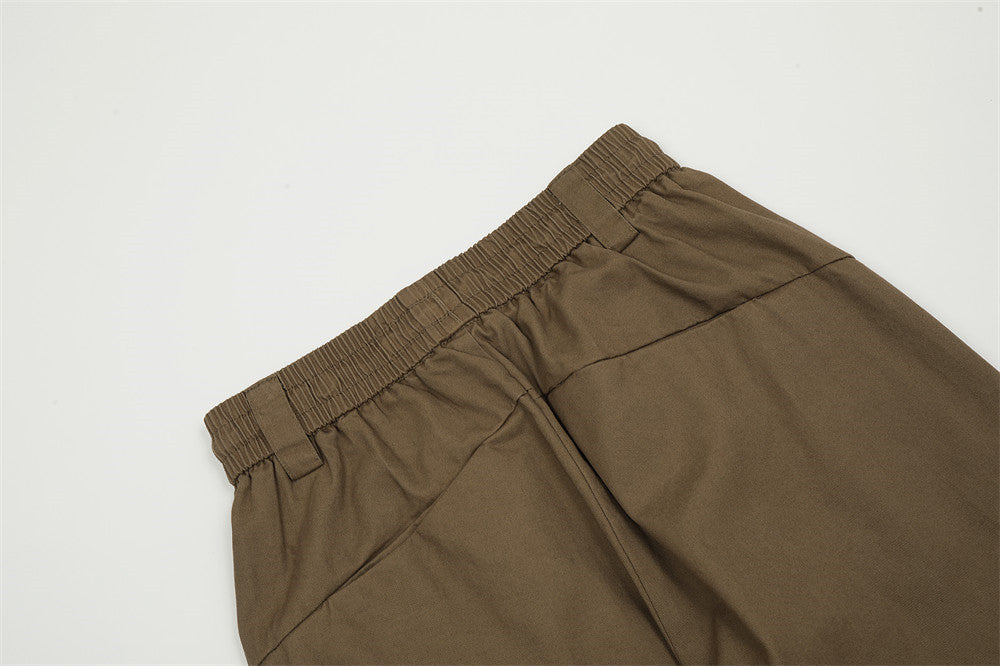 American Pleated Straight Cargo Pants Casual Pants