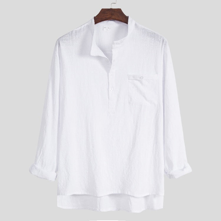 Half-open POLO Shirt Casual Men's Shirt