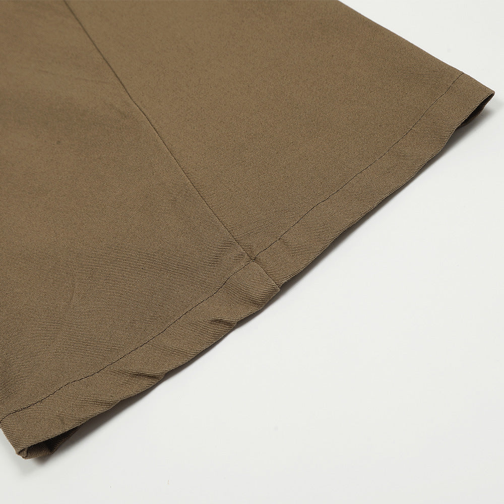 American Pleated Straight Cargo Pants Casual Pants