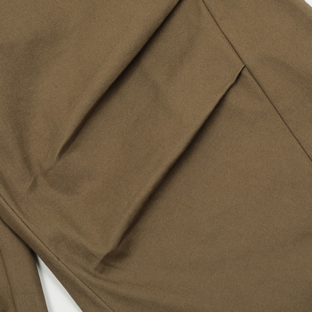 American Pleated Straight Cargo Pants Casual Pants