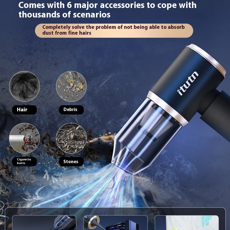 Wireless Car Vacuum Cleaner with Charging Dock – High Suction Portable Auto Cleaner