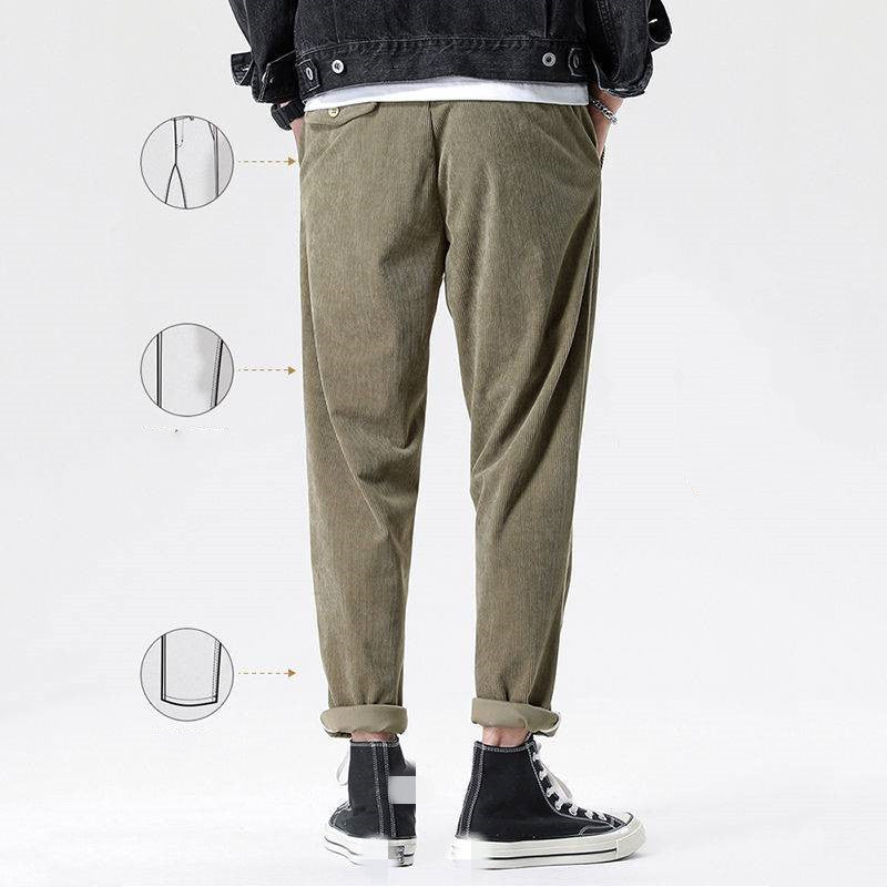 Corduroy Pants Men's Spring And Autumn Nine-point Casual Pants Men's Pants