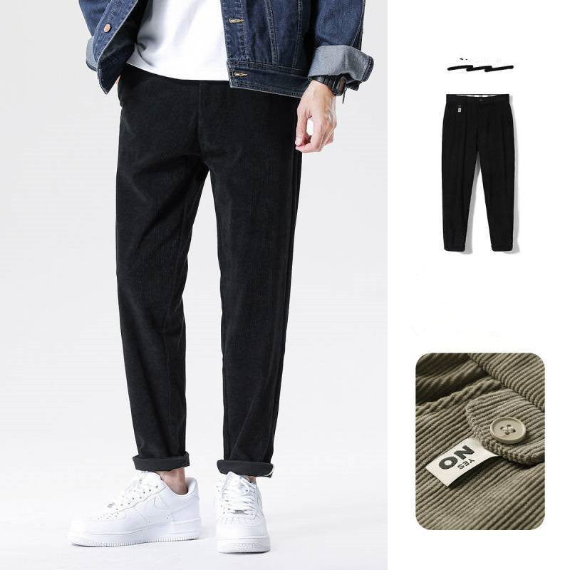 Corduroy Pants Men's Spring And Autumn Nine-point Casual Pants Men's Pants
