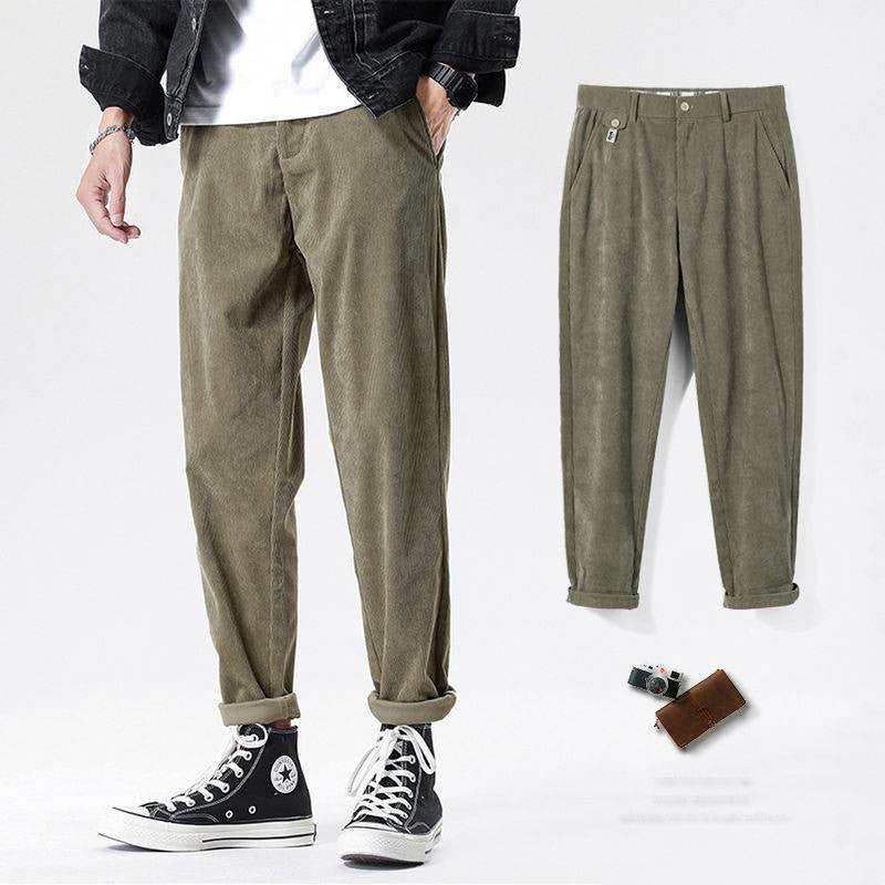 Corduroy Pants Men's Spring And Autumn Nine-point Casual Pants Men's Pants