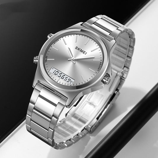 Business-style Multi-function Steel-band Watch For Men